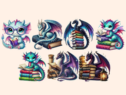 Book Dragons Clipart Book Dragon Art - Wonders Artist