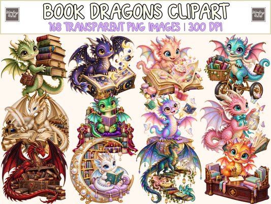 Book Dragons Clipart — 00_cover.png