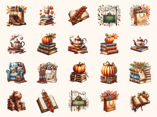 Bookstore Autumn Clipart