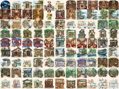 Bookstores Watercolor Clipart Book stacks clip - Wonders Artist