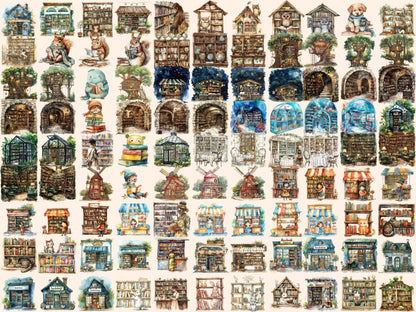 Bookstores Watercolor Clipart Book stacks clip - Wonders Artist