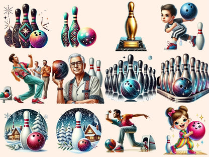 Bowling (P2) Clipart bowling artwork - Wonders Artist