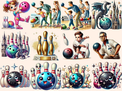 Bowling (P2) Clipart bowling artwork - Wonders Artist