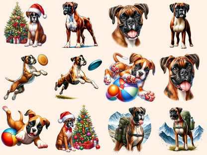 Boxer Dogs Clipart boxer artwork - Wonders Artist