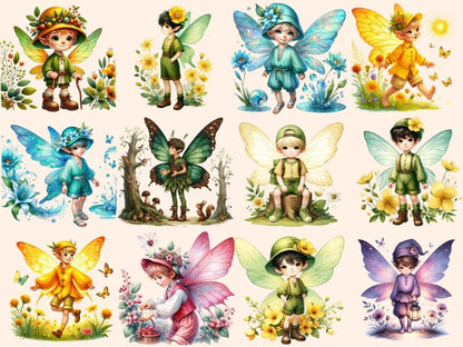 Boy Fairies Clipart Boy clip art - Wonders Artist