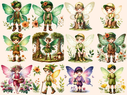 Boy Fairies Clipart Boy clip art - Wonders Artist
