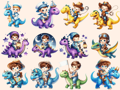 Boys on Dinosaurs Clipart autopost baby dinosaur png Boys and Dinosaurs - WondersArtist
