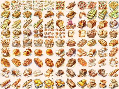 Bread Watercolor Clipart baker clipart - Wonders Artist