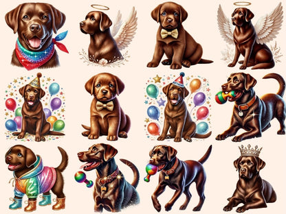 Brown Labradors Clipart Brown Dog Art - Wonders Artist