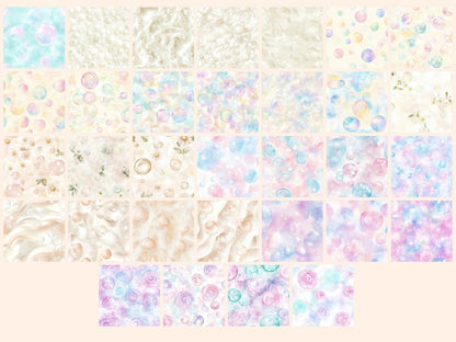 Bubble Bath Seamless Pattern Digital Papers bath digital bath seamless bathroom print - WondersArtist