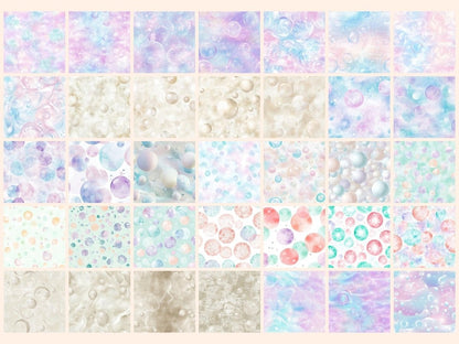 Bubble Bath Seamless Pattern Digital Papers bath digital bath seamless bathroom print - WondersArtist