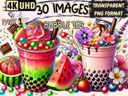 Bubble Tea Clipart boba tea art - Wonders Artist