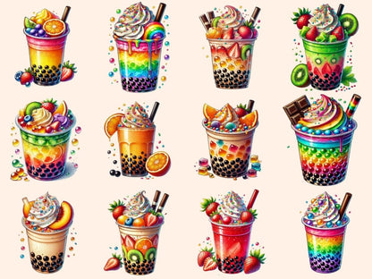 Bubble Tea (P2) Clipart boba tea art - Wonders Artist