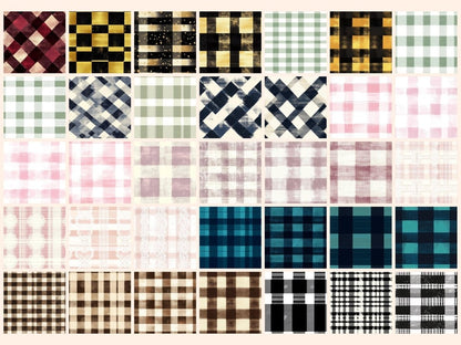 Buffalo Plaid #2 Seamless Pattern Digital Papers buffalo check - Wonders Artist