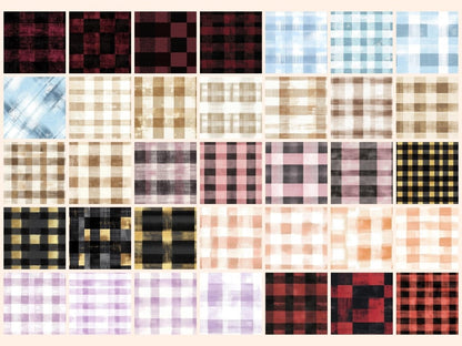 Buffalo Plaid Seamless Pattern Digital Papers buffalo check - Wonders Artist