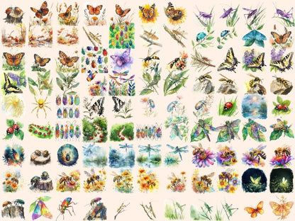 Bugs Watercolor Clipart ant clipart - Wonders Artist