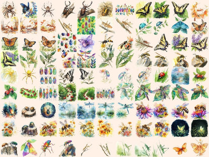 Bugs Watercolor Clipart ant clipart - Wonders Artist