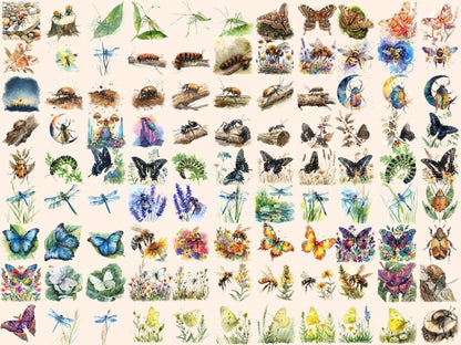 Bugs Watercolor Clipart ant clipart - Wonders Artist