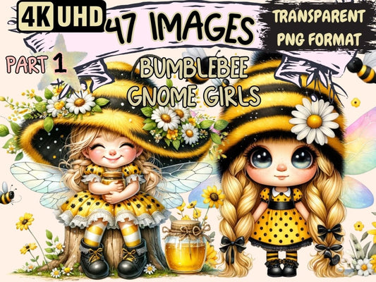 Bumblebee Gnome Girls Clipart bee girl clipart - Wonders Artist