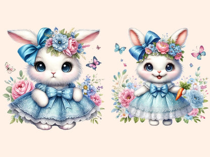 Bunnies (P2) Clipart - Wonders Artist
