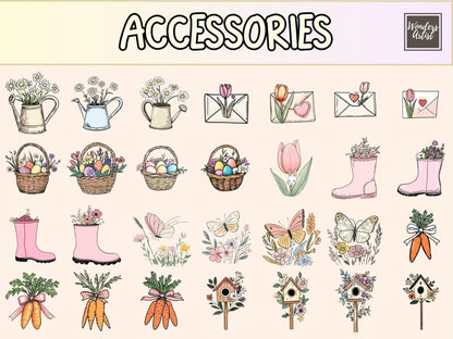 Bunny Garden Cardmaking Clipart bunny cardmaking - Wonders Artist