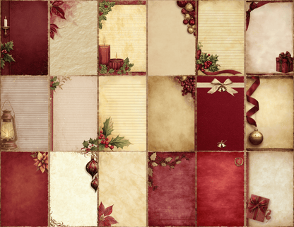 Burgundy Christmas Journal Pages All Bundles Journal Pages new bundles all - WondersArtist