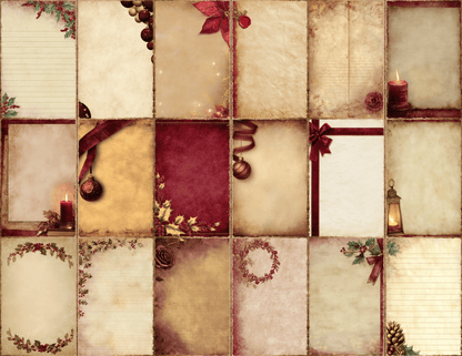 Burgundy Christmas Journal Pages All Bundles Journal Pages new bundles all - WondersArtist