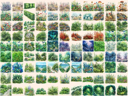 Bushes Watercolor Clipart bush graphics - Wonders Artist