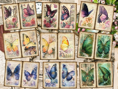 Butterflies Journal Pages Butterfly Collage - Wonders Artist