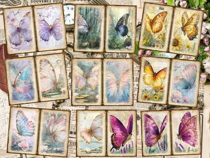 Butterflies Journal Pages (P3) - High - Quality Instant Digital Download for Creative Projects