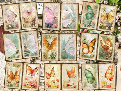 Butterflies Journal Pages (P4) Butterfly Collage - Wonders Artist