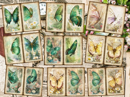 Butterflies Journal Pages (P4) Butterfly Collage - Wonders Artist