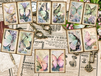 Butterflies Journal Pages (P4) Butterfly Collage - Wonders Artist