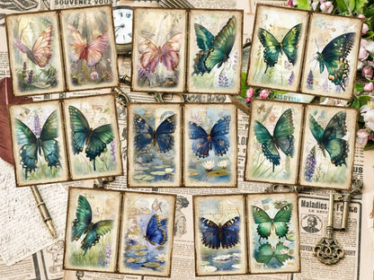 Butterflies Journal Pages (P5) Butterfly Collage - Wonders Artist