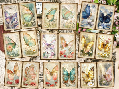 Butterflies Journal Pages (P5) Butterfly Collage - Wonders Artist