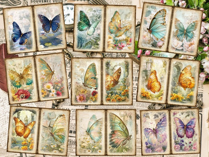 Butterflies Journal Pages (P5) Butterfly Collage - Wonders Artist