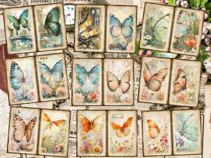 Butterflies Journal Pages (P8) Butterfly Collage - Wonders Artist