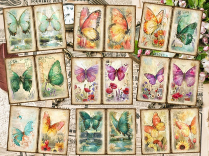 Butterflies Journal Pages (P8) Butterfly Collage - Wonders Artist