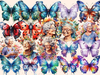 Butterflies Watercolor Clipart butterflies clipart - Wonders Artist