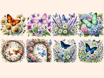 Butterfly Gardens (P2) Clipart blooming flowers png - Wonders Artist
