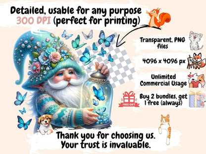 Butterfly Gnomes Clipart butterflies gnome - Wonders Artist