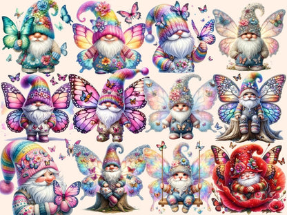 Butterfly Gnomes Clipart butterflies gnome - Wonders Artist