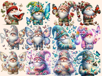 Butterfly Gnomes Clipart butterflies gnome - Wonders Artist