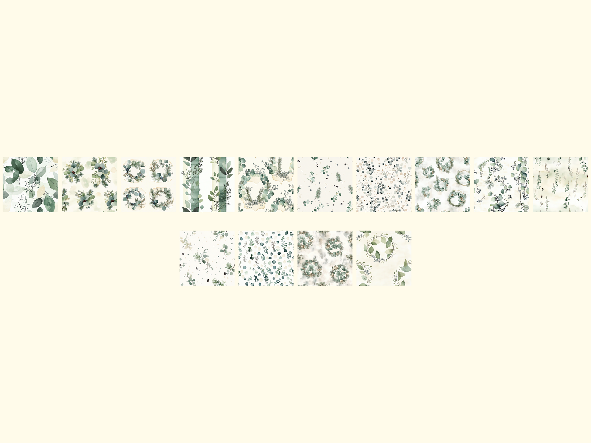 Winter Botanics Digital Paper