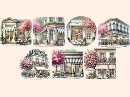 Cafes Clipart bistro illustrations - Wonders Artist