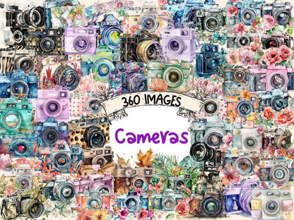 Cameras Watercolor Clipart camera clipart - Wonders Artist