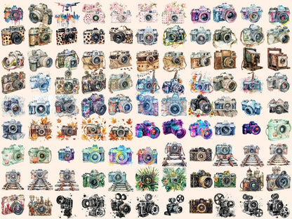 Cameras Watercolor Clipart camera clipart - Wonders Artist