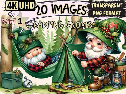 Camping Gnomes Clipart Camping clip art - Wonders Artist