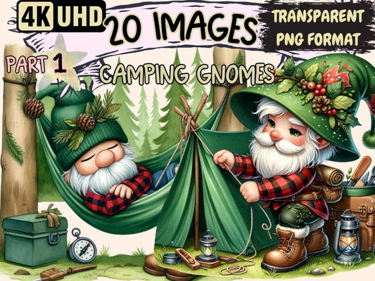 Camping Gnomes Clipart Camping clip art - Wonders Artist
