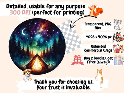 Camping Landscapes Clipart Camping clip art - Wonders Artist